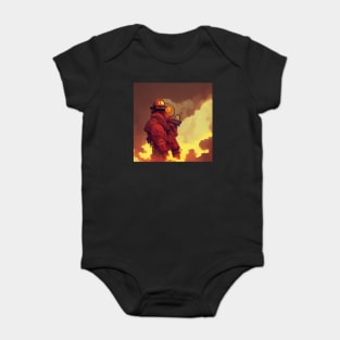 Fire fighter | Comics style Baby Bodysuit